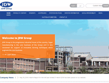 Tablet Screenshot of jdw-group.com